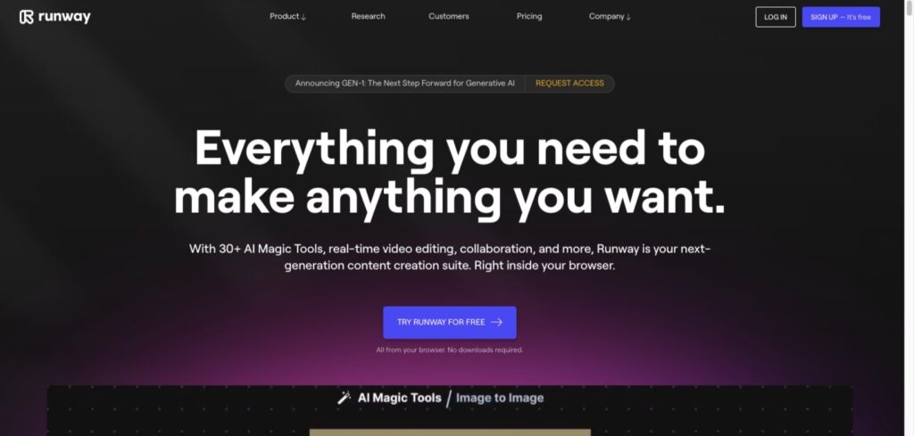 ai tools for business -
Launchista.com-runwayml.